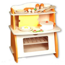 Kids Wooden Role Play Toys Kitchen Pretend Set Kitchen Hearth Toys